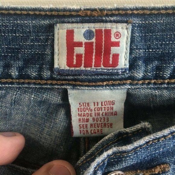 Tilt Junior Blue Bootcut Jeans 11 Long Denim Medium Wash Comfort Casual‎ Classic - Picture 3 of 3